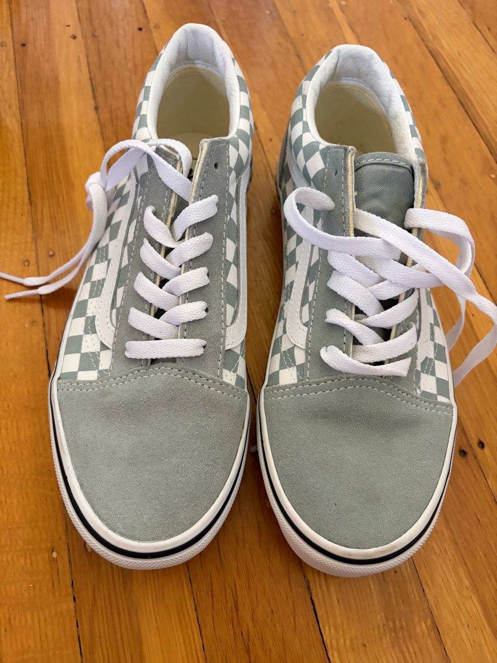 Vans Old Skool Checkerboard checker sneakers grey 6.5 38.5 NWT skaterboi skater